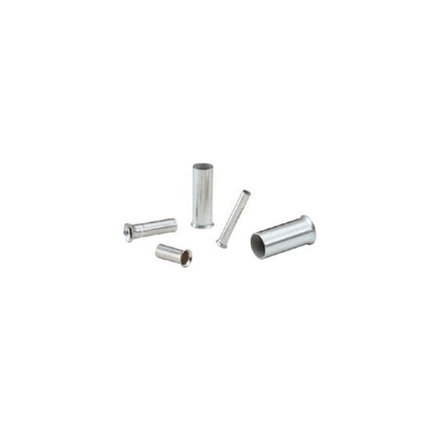 Ferrule, Non-Insul, 18 Awg, 8mm Len, PK1000